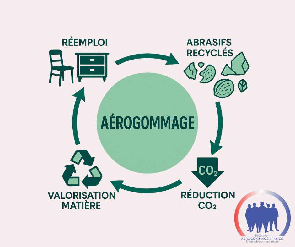 L’Aérogommage : un acteur clé de l’économie circulaire 1 économie circulaire